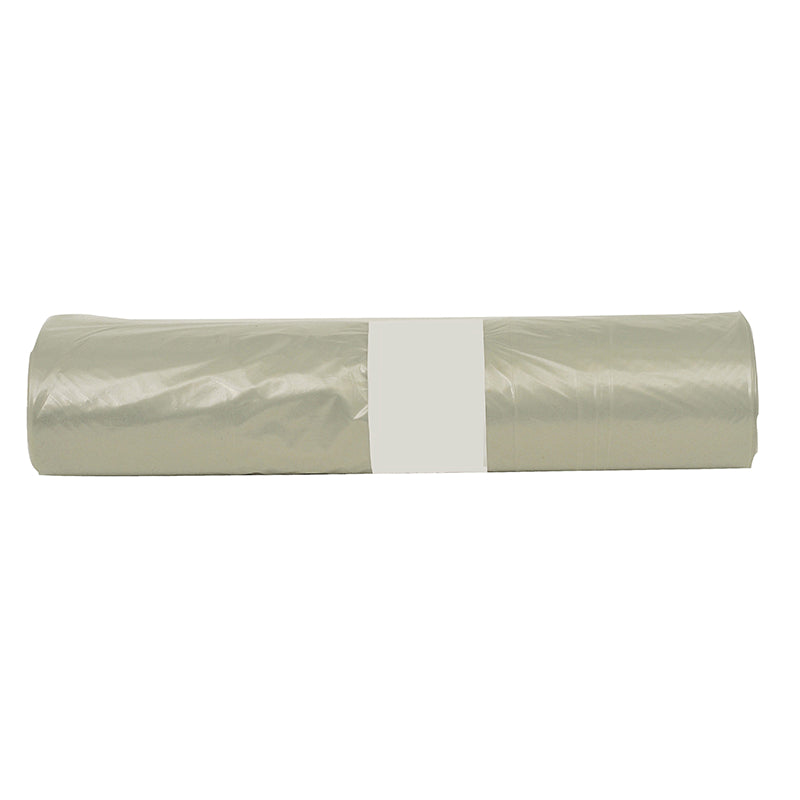 Containersæk, 40 µm, 1240 x 1510 mm, genanvendt LDPE, transparent, kasse a 10 ruller, passer til 240l container