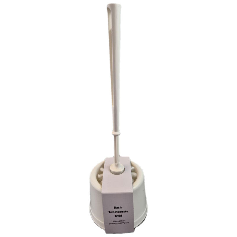Toiletbørste, Cleanline, med holder, hvid, 75mmx360mm, Ø 75mm
