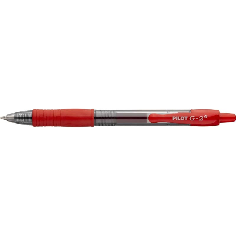 Gelpen, Pilot G2, BL-G2-5 F, 0,1-0,5MM, rød, Units 12