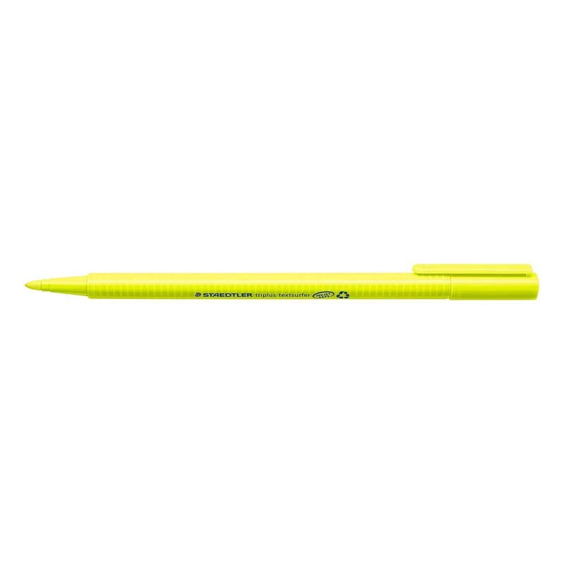 Tekstmarker, Staedtler Triplus, 362-1, 1-4MM, Spids, gul, 10 Units