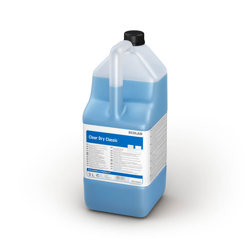 Afspændingsmiddel, Ecolab, Solid, Clear Dry Classic, 5 l, Væske