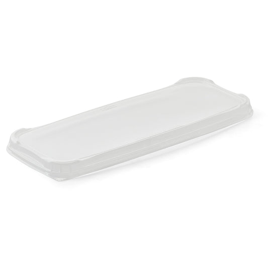 Låg t/foliebakke, Plus Pack Ready2Cook, Rektangulær, 421x184x23mm, PET, transparent, pakke med 70 stk