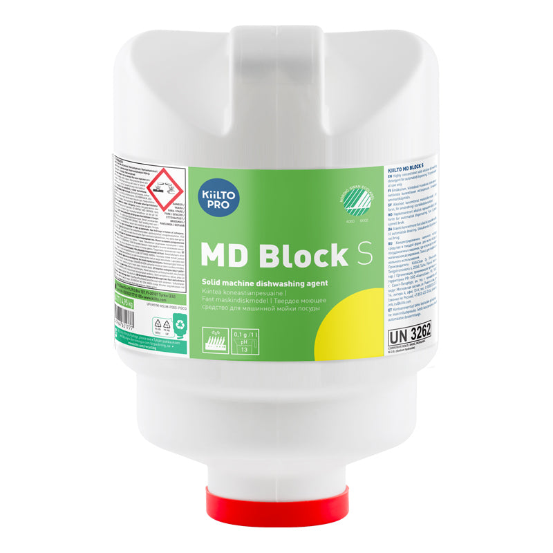 Industriopvaskemiddel, KiiltoClean, Pro MD Block, S - 4,95 kg, 1 stk, 2 enheder