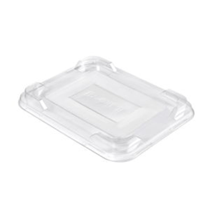 Låg t/bagassebakke, Duni, 1/2/3-Compt, Rektangulær, 234x186x23mm, RPET, transparent, karton a 250 stk
