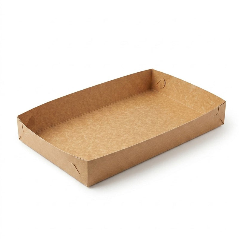 Kageæske, 380x230x50mm, Karton, brun, Nr. 5, pakke a 200 stk