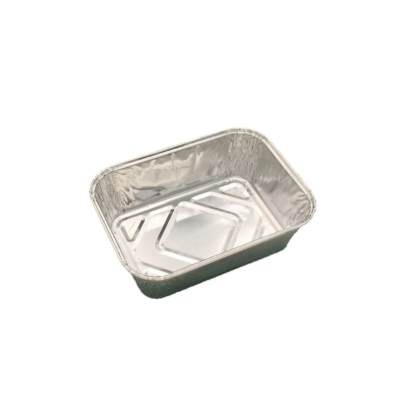 Foliebakke, 1-Compartments, Rektangulær, 150x110x44mm, aluminium, aluminium, Bakke til postej, pakke a 120 stk