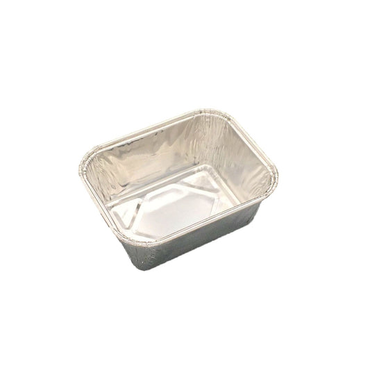Foliebakke, 1-Compartments, Rektangulær, 108x83x42mm, aluminium, aluminium, Bakke til postej, pakke a 100 stk