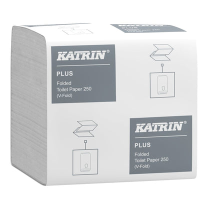 Toiletpapir Ark, Katrin, Plus, Bulk, hvid, 103mmx230mm, æske a 40 x 250 ark