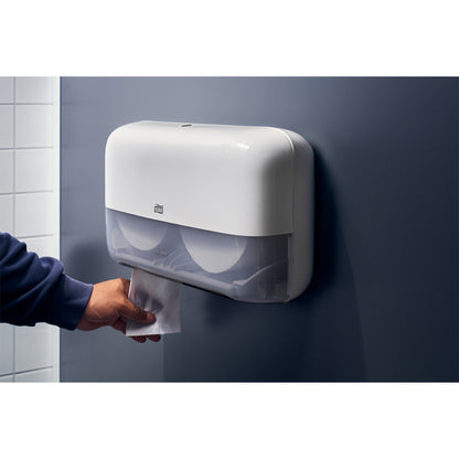 Toiletpapirdispenser ruller, Tork, T2 Mini Twin, hvid, 432mmx146mm x 275mm