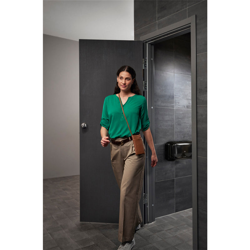 Toiletpapirdispenser ruller, Tork, T7, T7 Mid-Size Twin, sort, 360mmx130mm x 207mm