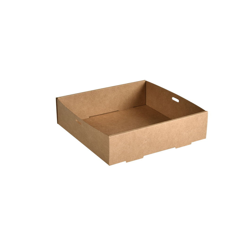 Catering Tray, Duni, 3000 ml, 226x225x60mm, Pap, brun, lille, karton a 100 stk
