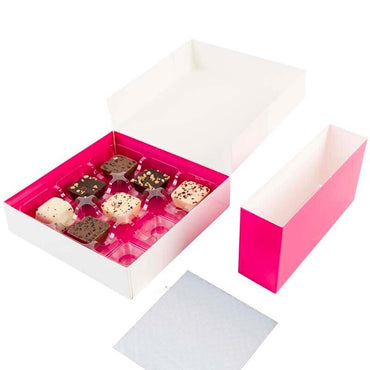 Kageæske, Pap, hvid, Insert For Chocolate Box, pakke a 300 stk