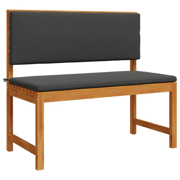 Havebænk med puder 100x50x91 cm Solid Akacietræ