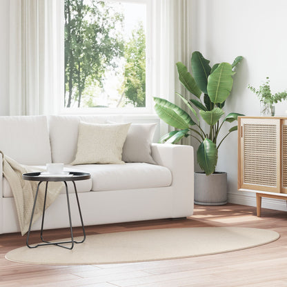 Tæppe ""HUARTE"" Beige 100x200 cm Oval