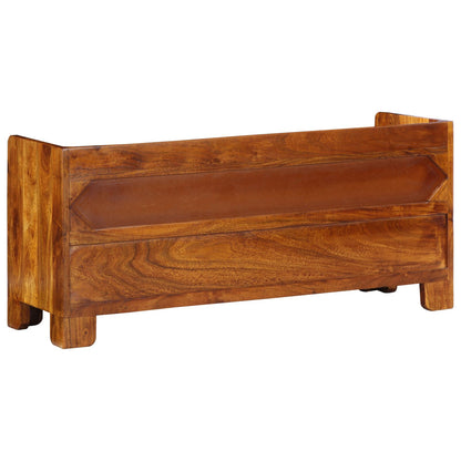 Sko Bænk 100x35x45 cm Solid Træ Akacie