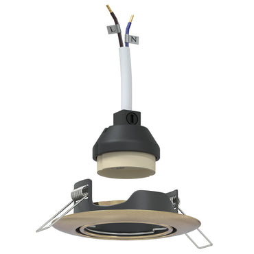 Lamper Sæt med 12 Messing Metal 9 cm Indbyggede loftlamper