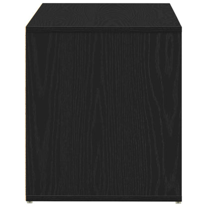 Hallbænk Sort Eg 80x40x45 cm Lavet af Træ