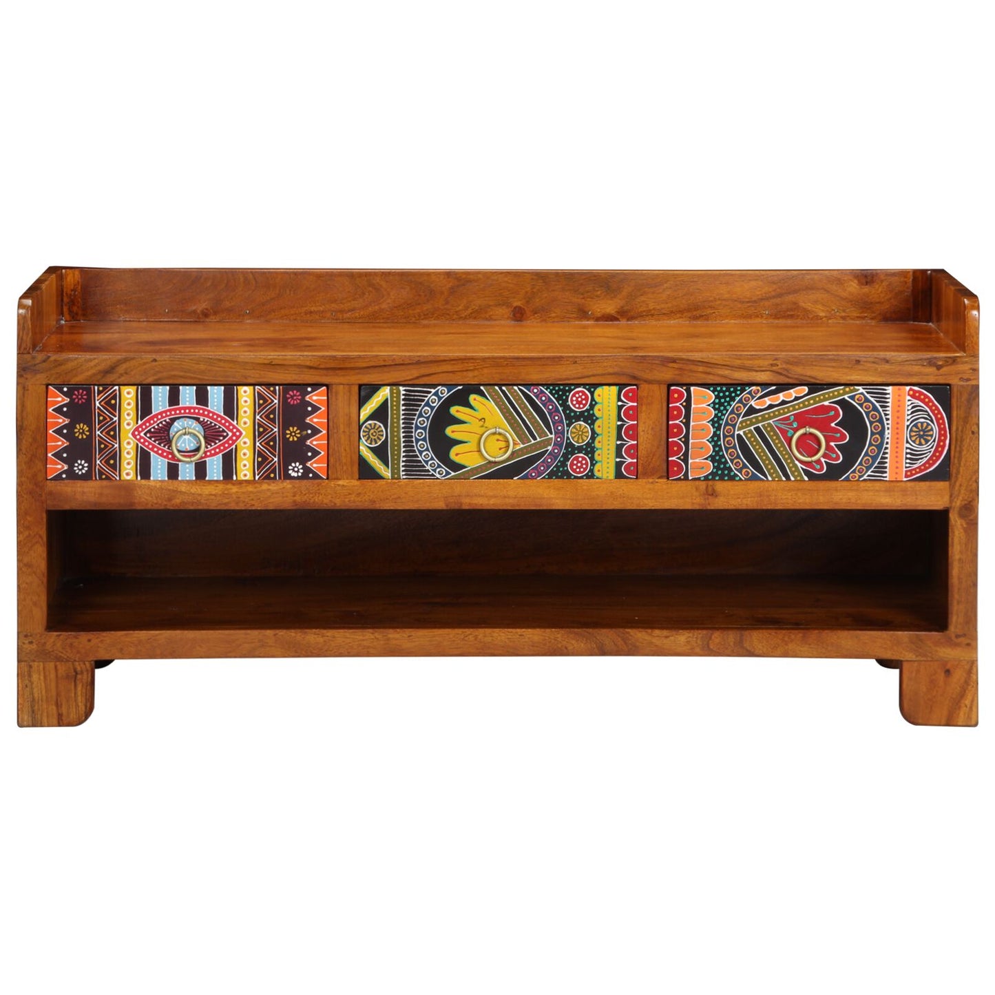 Sko Bænk 100x35x45 cm Solid Træ Akacie