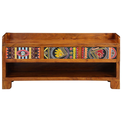 Sko Bænk 100x35x45 cm Solid Træ Akacie