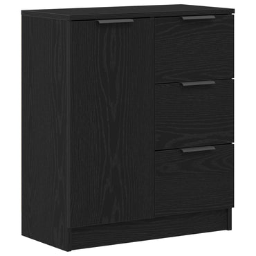 Sort Eg Sideskab 60x30x70 cm lavet af konstrueret træ