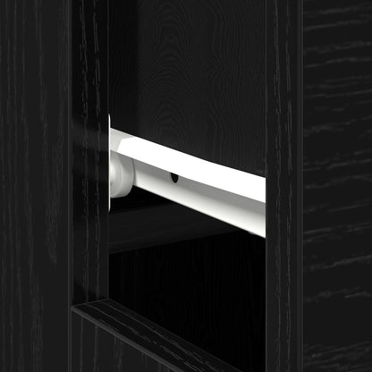 Sort Eg Skrivebord - 100x50x75 cm - Lavet af Konstrueret Træ