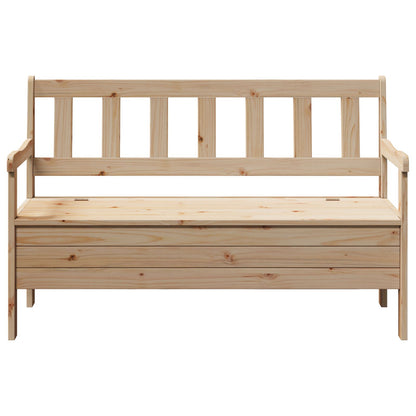 Udendørs Bænk 119x76x44 cm Massivt Fyrretræ