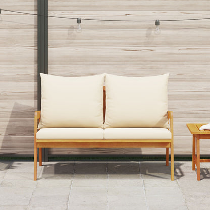 Havebænk med Hynder 115x65x71 cm Massivt Akacietræ