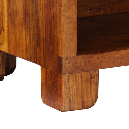 Sko Bænk 100x35x45 cm Solid Træ Akacie