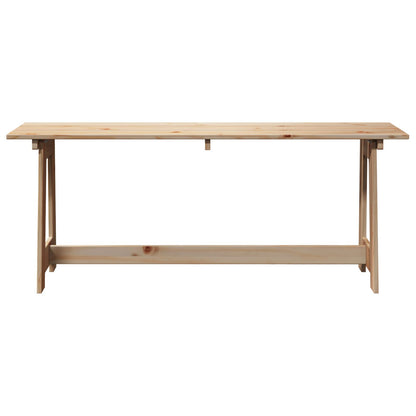 Udendørs Bænk 119x35x47 cm Massivt Fyrretræ