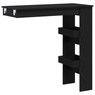 Væg Barbord - Sort Eg - 102x55x103.5 cm - Lavet af konstrueret træ