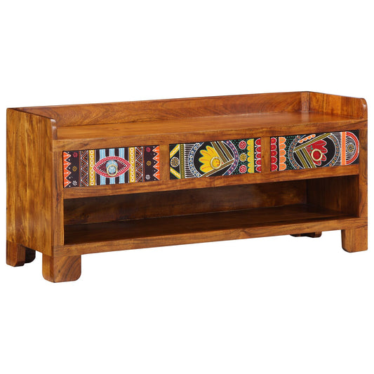 Sko Bænk 100x35x45 cm Solid Træ Akacie