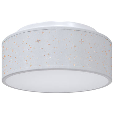 Loftlampe med Stjernet Lampskærm Grå Ø 30 cm E27