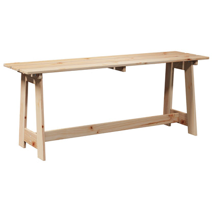Udendørs Bænk 119x35x47 cm Massivt Fyrretræ