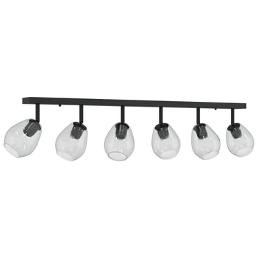 Loftlamper med Justerbar Glaslysestage i Antracit E27