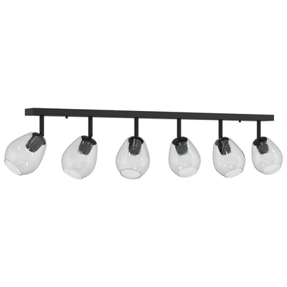 Loftlamper med Justerbar Glaslysestage i Antracit E27