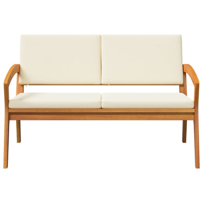 Havebænk med puder 115x70x72 cm Massivt akacietræ