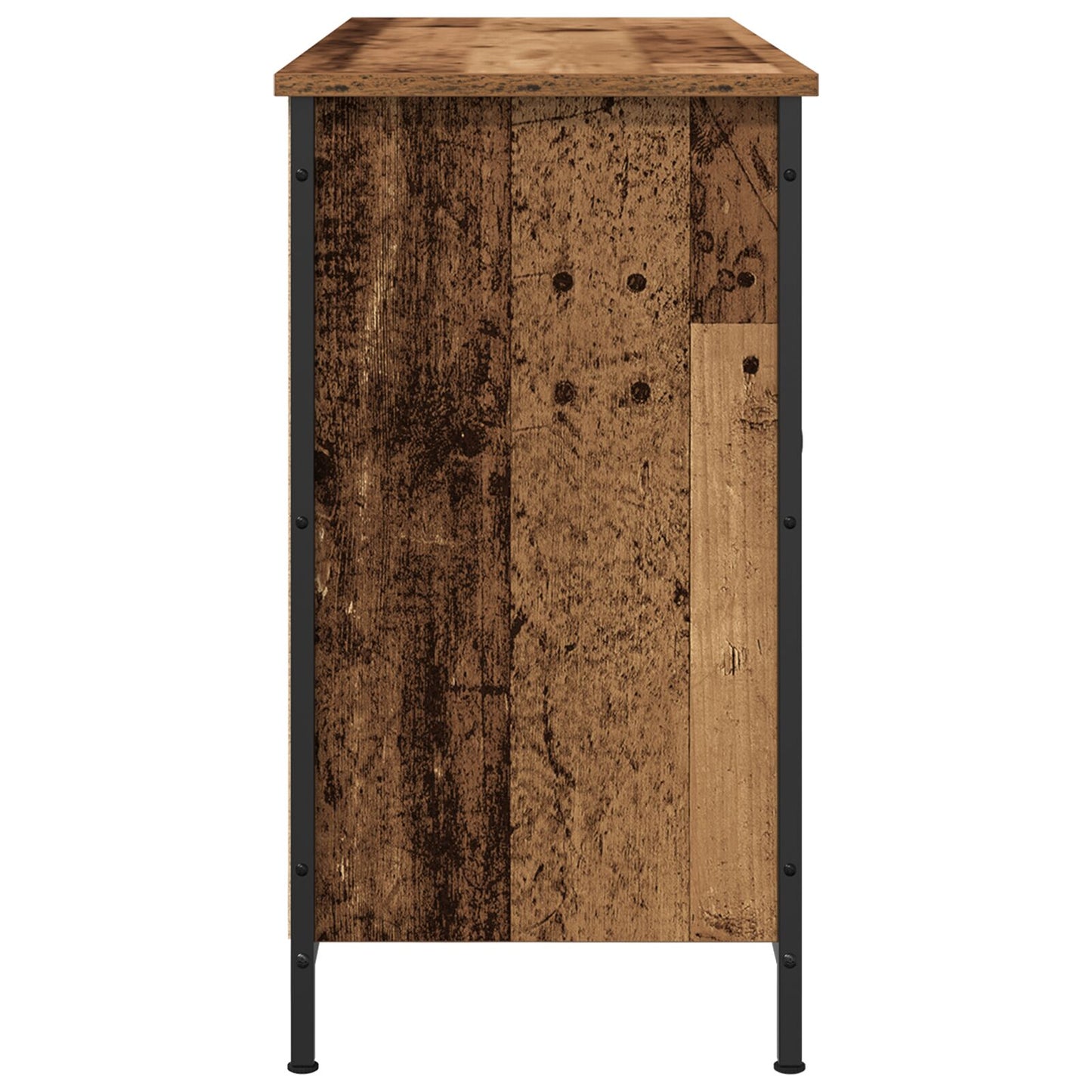 TV-bænk Artisan Eg 101x35x65 cm Konstrueret træ og Stål