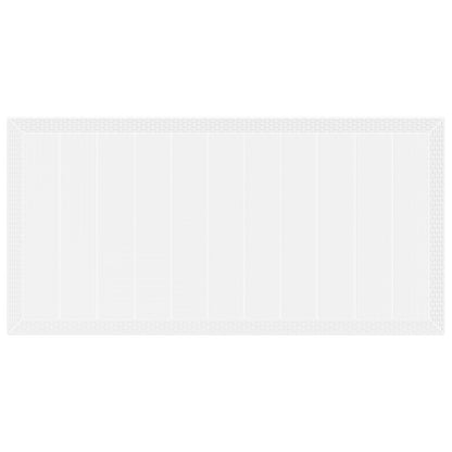 Havebord Hvid 200x100x73 cm Poly Rattan