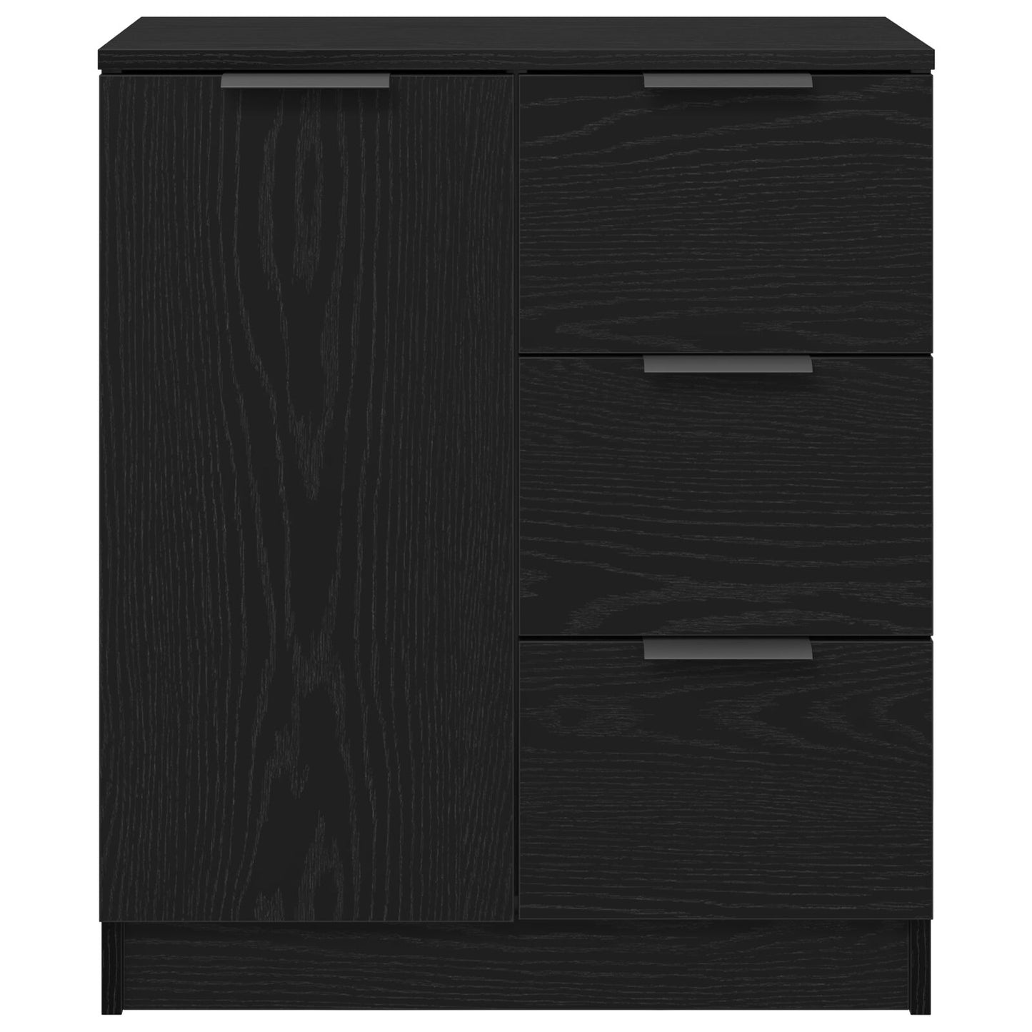 Sort Eg Sideskab 60x30x70 cm lavet af konstrueret træ