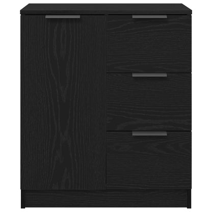 Sort Eg Sideskab 60x30x70 cm lavet af konstrueret træ