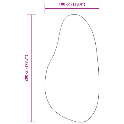 Tæpper Sort Polyester 100 x 200 cm Dekorative indlæg