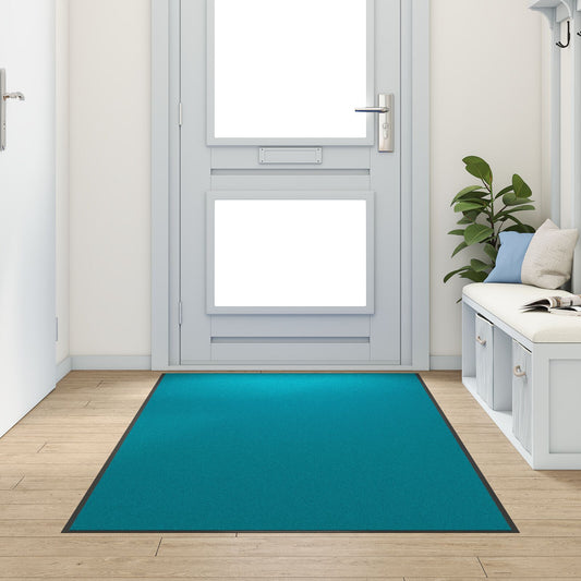 Dørmåtte Vaskbar Cyan 120x300 cm
