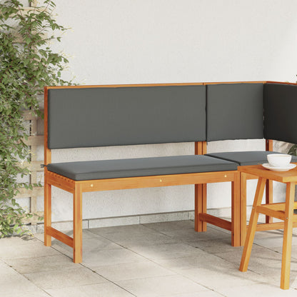 Havebænk med puder 100x50x91 cm Solid Akacietræ