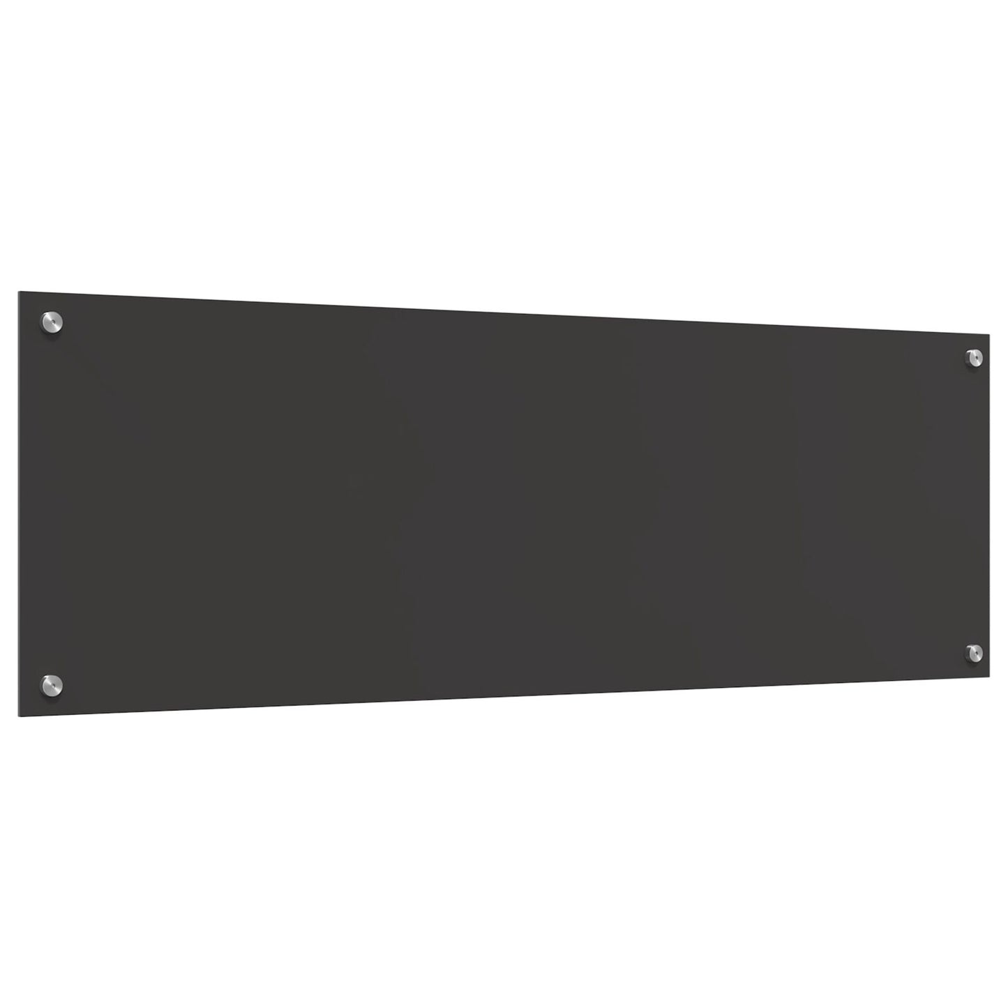 Køkken Bagrude Mørkegrå 120x40x0,6 cm Hærdet Glas