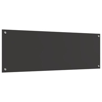 Køkken Bagrude Mørkegrå 120x40x0,6 cm Hærdet Glas