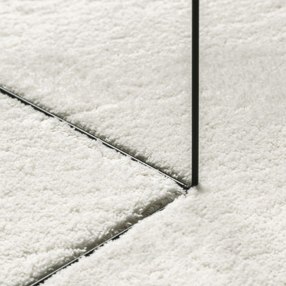 Tæppe 'HUARTE' Kort Pile Blødt og Vaskbart Creme 160x230 cm