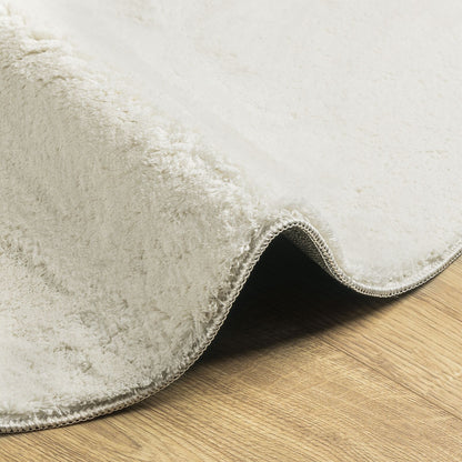 Tæppe 'HUARTE' Kort Pile Blødt og Vaskbart Creme 160x230 cm