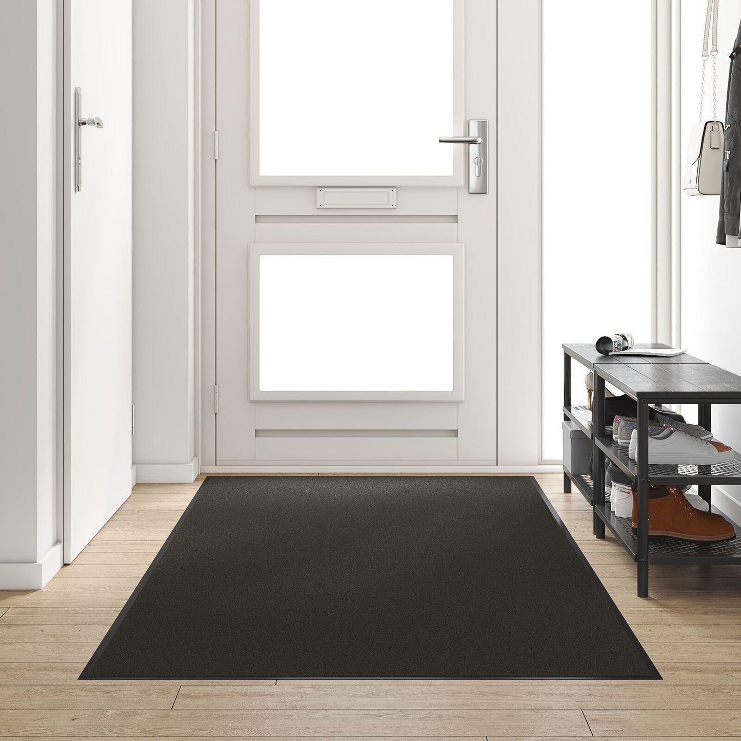Dørmåtte Vaskbar Sort 120x300 cm