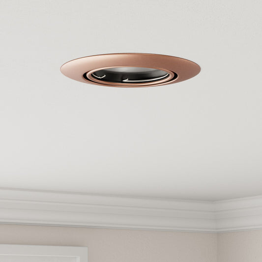 Lamper Sæt med 6 Kobber 9 cm Flush Mount Loftlamper Runde
