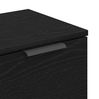 Sort Eg Sideskab 60x30x70 cm lavet af konstrueret træ